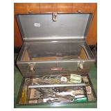 metal tool box & contents