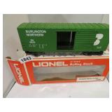 lionel burlington northern 0 scale rolling stock