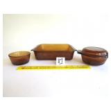 Anchor Hocking Fire King Amber Colored Dishes -