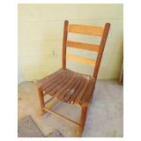 Vintage Wooden Slat Chair - has some paint on