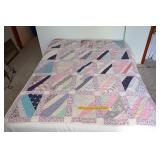Vintage hand-made quilt (appears machine
