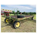 John Deere heavy duty 8 ft x 20 ft metal wagon