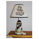 Small Lighthouse Table Lamp - does work -