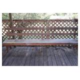 Wooden Bench Measures Approx. 10ft Long x 3ft T