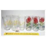 (2) Sets of Vintage Glasses - 5 in each set