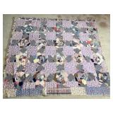 Hand Stitched Quilt - Measures Approx. 70 1/2 x