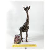 Hand Carved Wooden Giraffe Sculpture - Hand Made