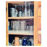 Cabinet Clean Out includes Flutes, Coffee Cups,