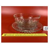 3 pcs. of Glassware includes a Platter, Bowl and