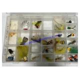 Clear Tackle Box With Some Tackle