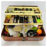 OldPal 2-Tray Tackle Box Full of Tackle