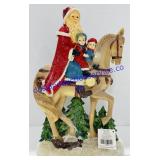 Santa on a Horse Christmas Decoration