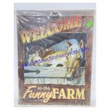 Welcome to the Funny Farm Sign 12x16