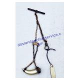 Watch Chain With Abalone Powder Horn Fob