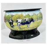 Farm Animal Plant Pot With Water Drain