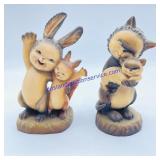 Pair of Wooden ANRI Figurines