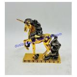 Gold Colored Unicorn Figurine