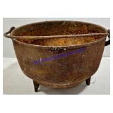 Small Rusted Iron Cauldron