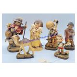 Lot of (5) Wooden ANRI Figurines One