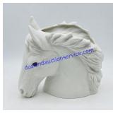 Ceramic White Horse Head