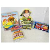 Set of 4: Three Childrenï¿½s Books and Fire Engine