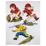 Vintage Sexton Kid Football Wall Hangings, 3