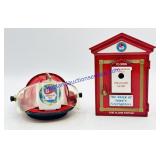 Pair of Iowa Firemenï¿½s Association Piggy Banks