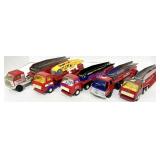 Lot of 5 - Assorted Tonka Fire Department Semi