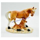 Genuine Bone China Horse & Foal Figurine