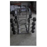 Promaxima Barbell Rack w/ 8 Assorted Barbells