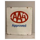 AAA APROVED HEAVY METAL SIGN - 24" x 26"