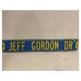 JEFF GORDON HEAVY METAL EMBOSSED STREET SIGN - 36"
