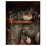 CONTENTS OF CHINA CABINET IN DINING ROOM - BOTTOM