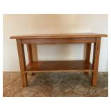 OAK HANDMADE SIDE TABLE - 36" X 16" X 22"