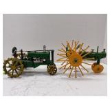 CAST IRON & HANDMADE TOY TRACTORS