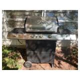 KENMORE PROPANE STAINLESS STEEL GRILL W/ TANK &