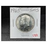 1965 KENNEDY HALF DOLLAR SMS