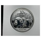 2013 PANDA .999 ONE OUNCE SILVER COIN