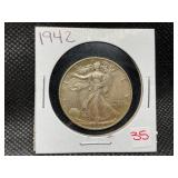 1942 WALKING LIBERTY HALF DOLLAR