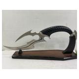 MYTHICAL GUARDIAN DRAGON TAIL KNIFE WITH STAND -