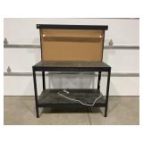 METAL FRAMED WORKBENCH - 47" X 61" X 24"