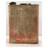 GOOD PENN 100% PURE PENNSYLVANIA METAL MOTOR OIL 2