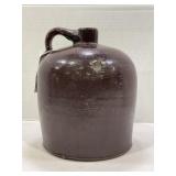 PRIMITIVE 1 GALLONE STONEWARE CROCK WHISKEY JUG