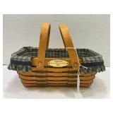 1999 LONGABERGER WOVEN MEMORIES BASKET WITH