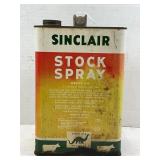 SINCLAIR STOCK SPRAY METAL ONE GALLON CAN