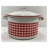 ENAMELWARE 8" POT W/ LID