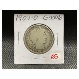 1907-O SEATED HALF DOLLAR