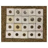 LOT OF 20 ASSORTED INDIAN HEAD CENTS