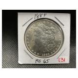 1885 MORGAN SILVER DOLLAR