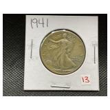 1941 WALKING LIBERTY HALF DOLLAR